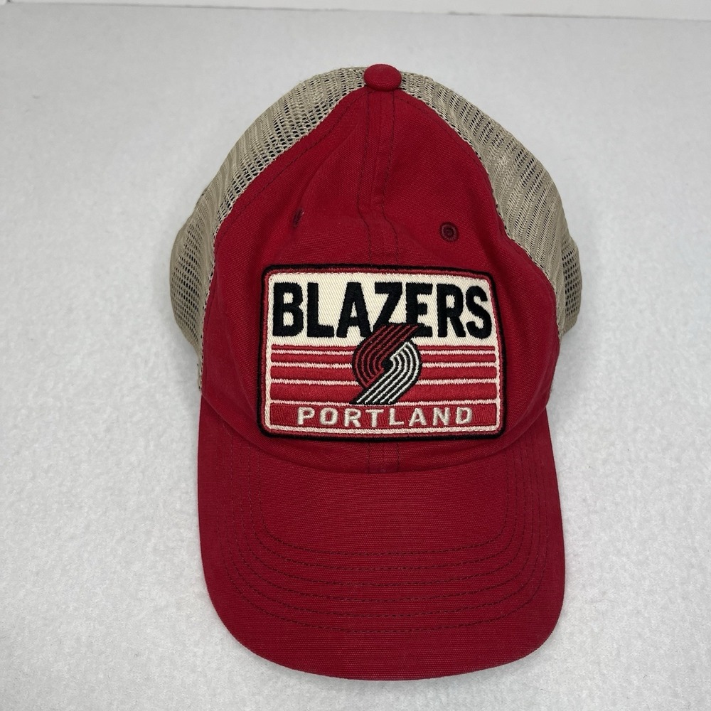 Portland Trail Blazers Hat Cap Snap Back Black Red NBA Basketball '47 Adjustable
